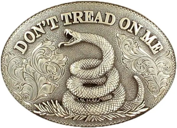 Nocona Oval Don't Tread on Me Buckle