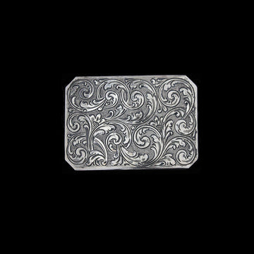 Vogt Silver Engraved "Sentry Channel" Buckle 18-0210