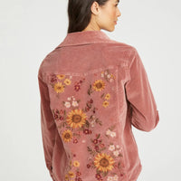 Driftwood Shayna Shirt Jacket Falling Sunflower