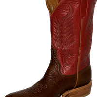 Rios of Mercedes Mens Canela Navajo Bison w/ Deep Red Milan Top Boots