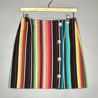 Rhonda Stark Serape Side Button Skirt