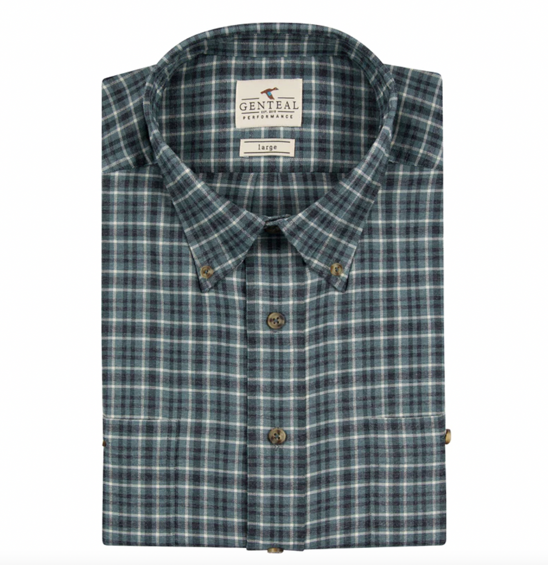 Gen Teal Performance Flannel