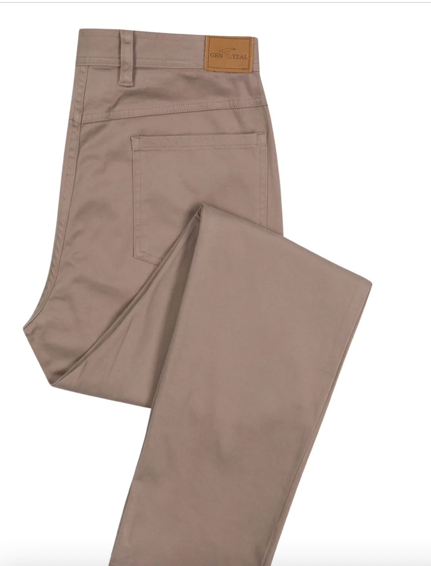 Gen Teal Comfort Flex 5-Pocket Pant
